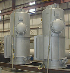 two pictures of separators